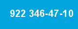 922 346-47-10 922 346-47-10